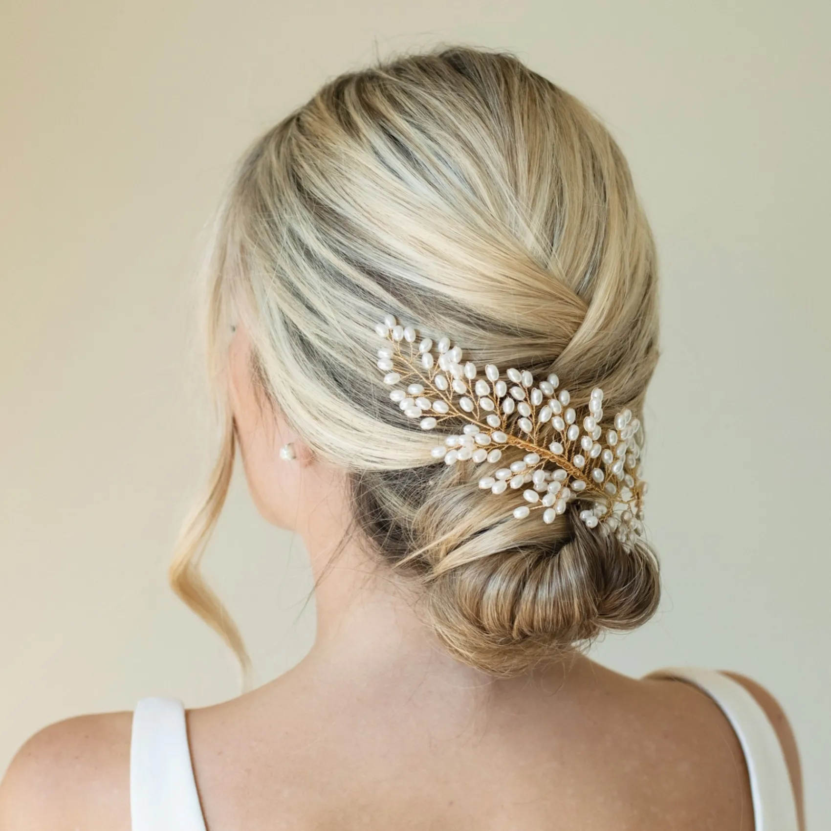 Ivory & Co Pearl Hair Accessories | Gold Hair Accessories*Ivory and Co Golden Seaspray Pearl Cluster Bridal Hair Comb