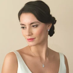 Ivory & Co Silver Prom Jewellery | Prom Earrings*Ivory and Co Hampton Cubic Zirconia Stud Earrings