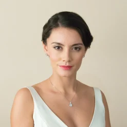 Ivory & Co Silver Prom Jewellery | Prom Necklaces*Ivory and Co Hampton Cubic Zirconia Pendant Necklace
