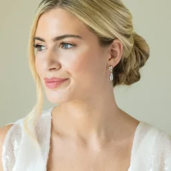 Ivory & Co Gold Prom Jewellery | Prom Earrings*Ivory and Co Harrogate Gold Crystal Teardrop Earrings