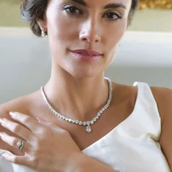 Ivory & Co Bride Gifts | Crystal Jewellery*Ivory and Co Imperial Cubic Zirconia Wedding Necklace