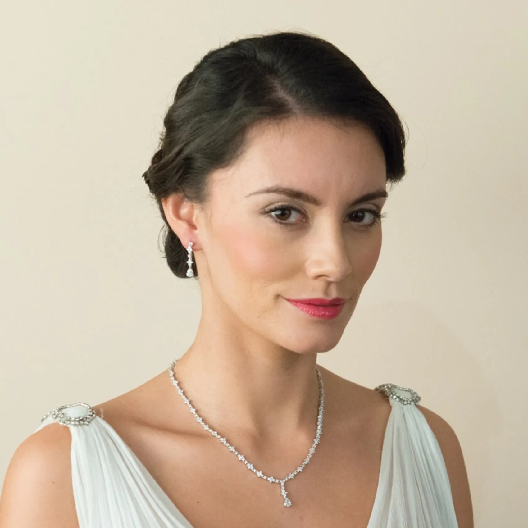 Ivory & Co Bride Gifts | Vintage Jewellery*Ivory and Co Kensington Cubic Zirconia Wedding Necklace