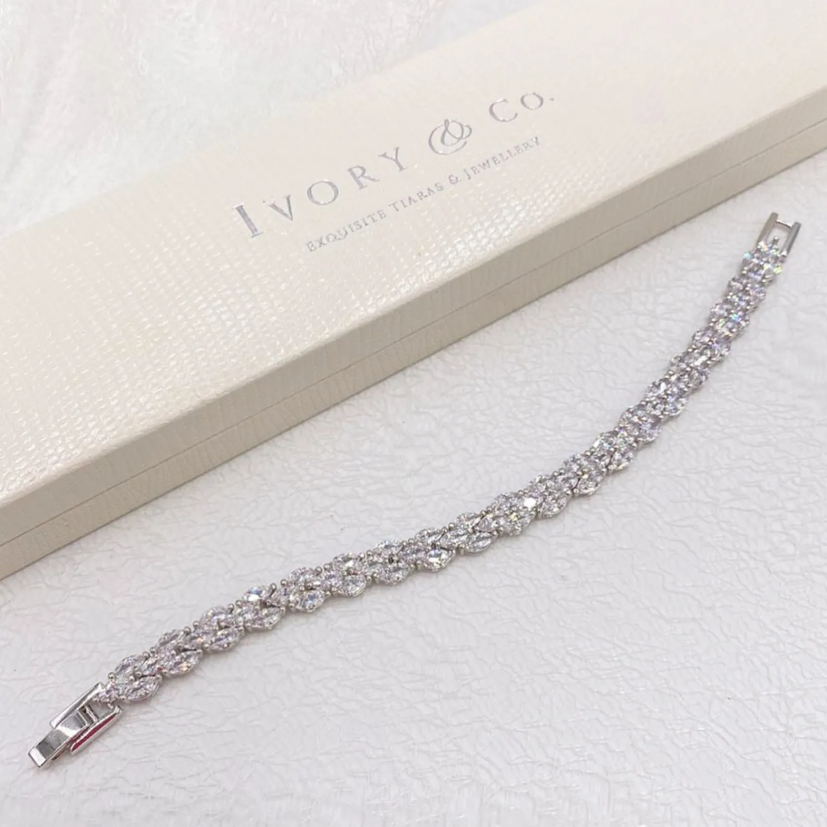 Ivory & Co Bride Gifts | Vintage Jewellery*Ivory and Co Lincoln Cubic Zirconia Wedding Bracelet