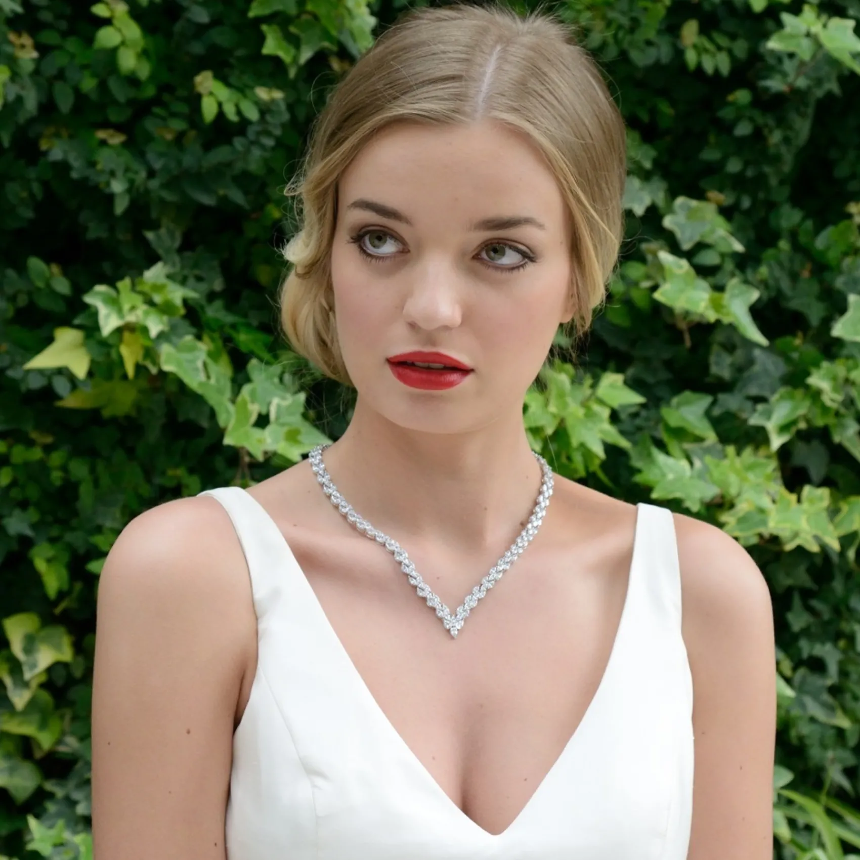 Ivory & Co Bride Gifts | Vintage Jewellery*Ivory and Co Lincoln Cubic Zirconia Wedding Necklace