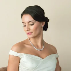 Ivory & Co Silver Prom Jewellery | Prom Earrings*Ivory and Co Manhattan Cubic Zirconia Wedding Earrings