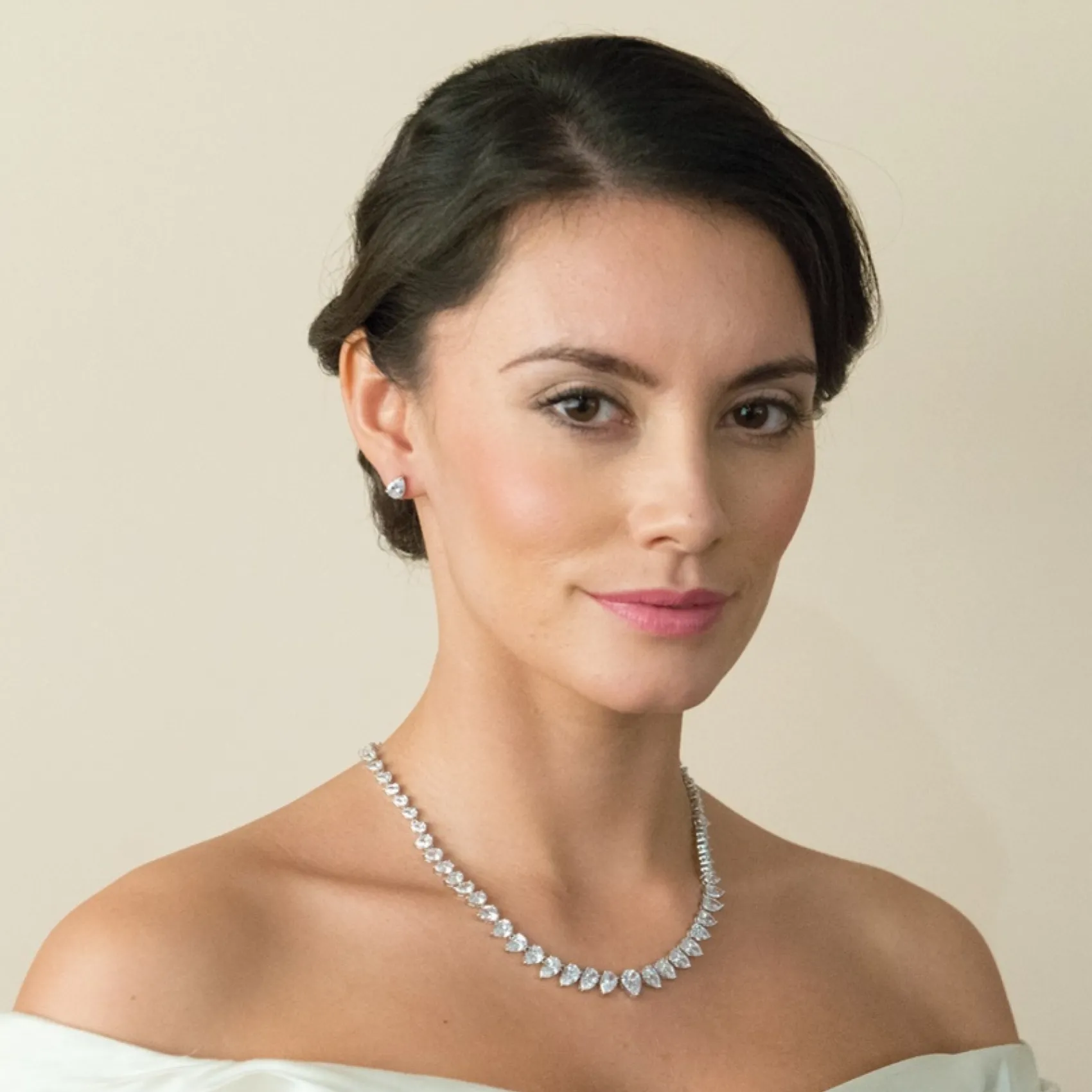 Ivory & Co Bride Gifts | Vintage Jewellery*Ivory and Co Manhattan Cubic Zirconia Wedding Necklace