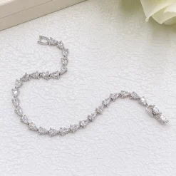 Ivory & Co Silver Prom Jewellery | Prom Bracelets*Ivory and Co Manhattan Cubic Zirconia Wedding Bracelet