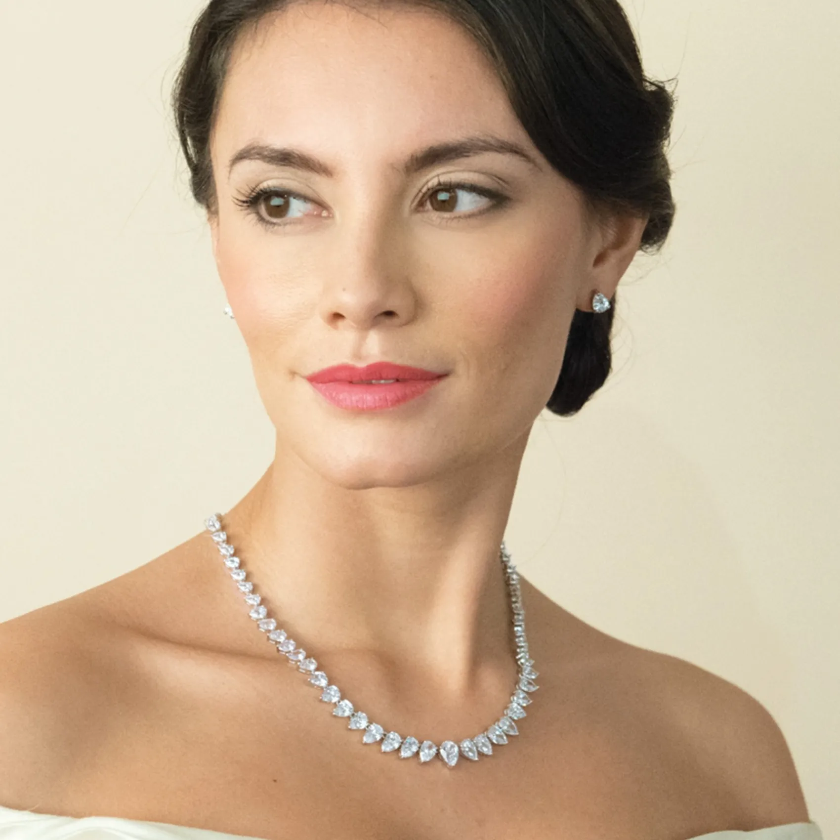 Ivory & Co Bride Gifts | Vintage Jewellery*Ivory and Co Manhattan Cubic Zirconia Wedding Necklace
