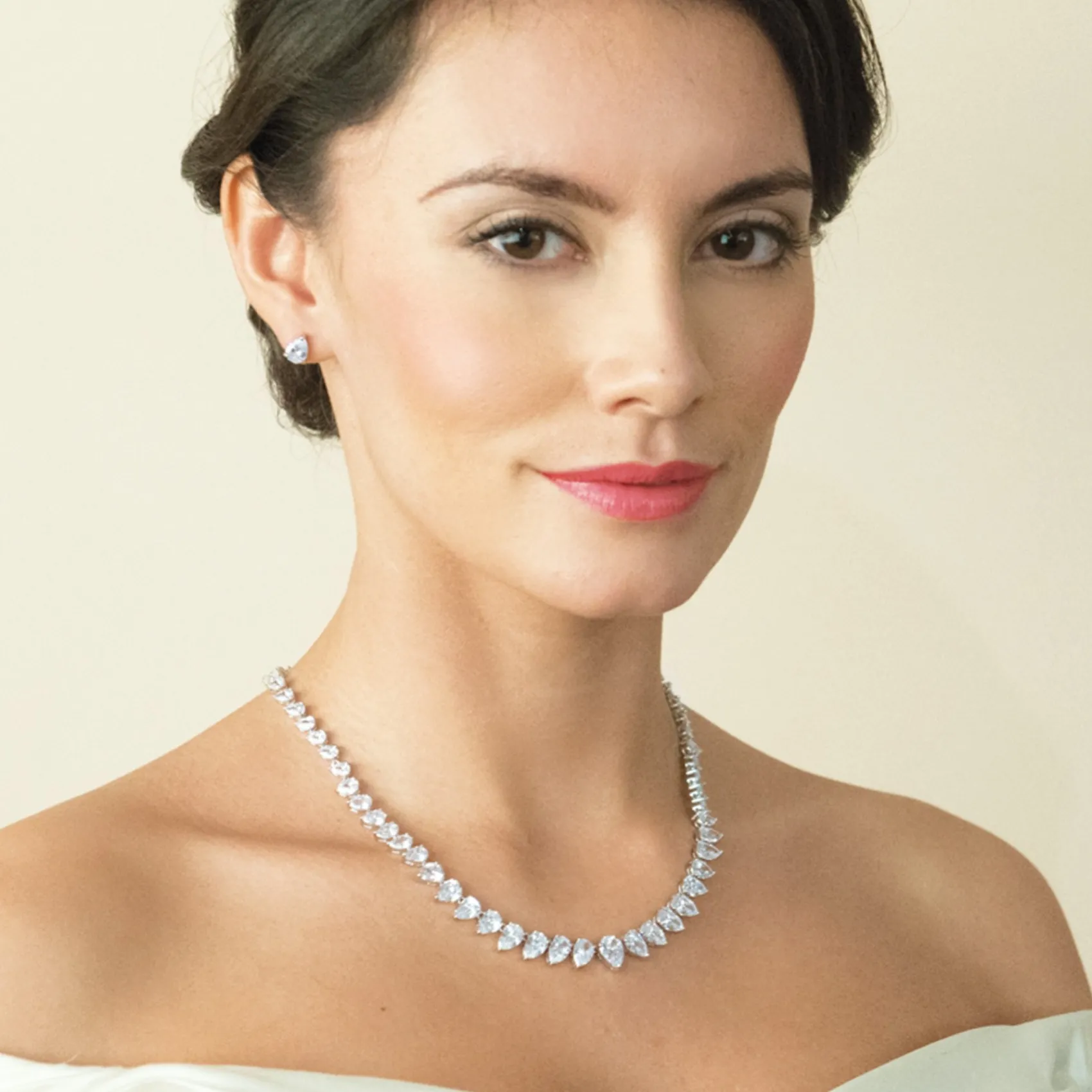 Ivory & Co Bride Gifts | Vintage Jewellery*Ivory and Co Manhattan Cubic Zirconia Wedding Necklace