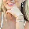 Ivory & Co Gold Prom Jewellery | Prom Bracelets*Ivory and Co Marseille Gold Graduating Crystal Toggle Bracelet