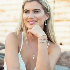 Ivory & Co Gold Prom Jewellery | Prom Bracelets*Ivory and Co Marseille Gold Graduating Crystal Toggle Bracelet