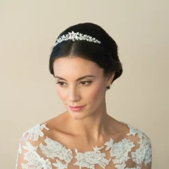 Ivory & Co Pearl Hair Accessories | Silver Hair Accessories*Ivory and Co Melody Floral Pearl and Crystal Bridal Tiara