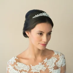 Ivory & Co Pearl Hair Accessories | Silver Hair Accessories*Ivory and Co Melody Floral Pearl and Crystal Bridal Tiara