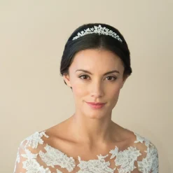 Ivory & Co Pearl Hair Accessories | Silver Hair Accessories*Ivory and Co Melody Floral Pearl and Crystal Bridal Tiara