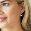 Ivory & Co Bridesmaid Gifts | Pearl Jewellery*Ivory and Co Memphis Silver Hanging Pearl Earrings