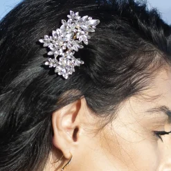 Ivory & Co Prom Hair Clips & Combs | Crystal Hair Accessories*Ivory and Co Moonstar Gold Sparkling Crystal and Pearl Hair Comb