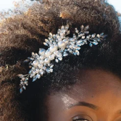Ivory & Co Pearl Hair Accessories | Wedding Headpieces*Ivory and Co Ocean Days Silver Statement Pearl and Crystal Hair Comb