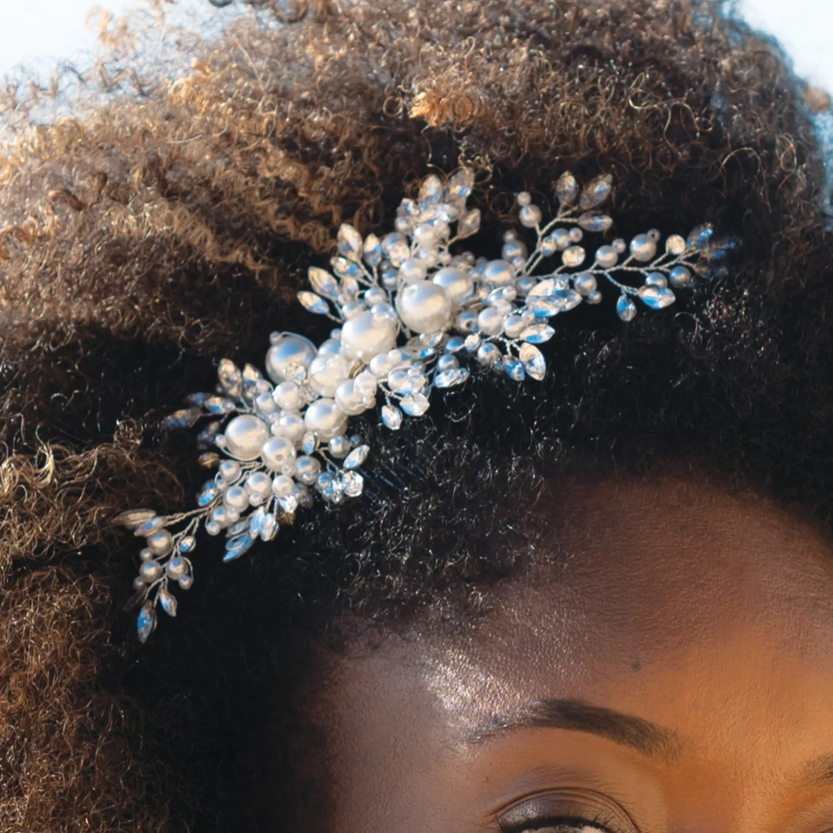 Ivory & Co Pearl Hair Accessories | Wedding Headpieces*Ivory and Co Ocean Days Silver Statement Pearl and Crystal Hair Comb