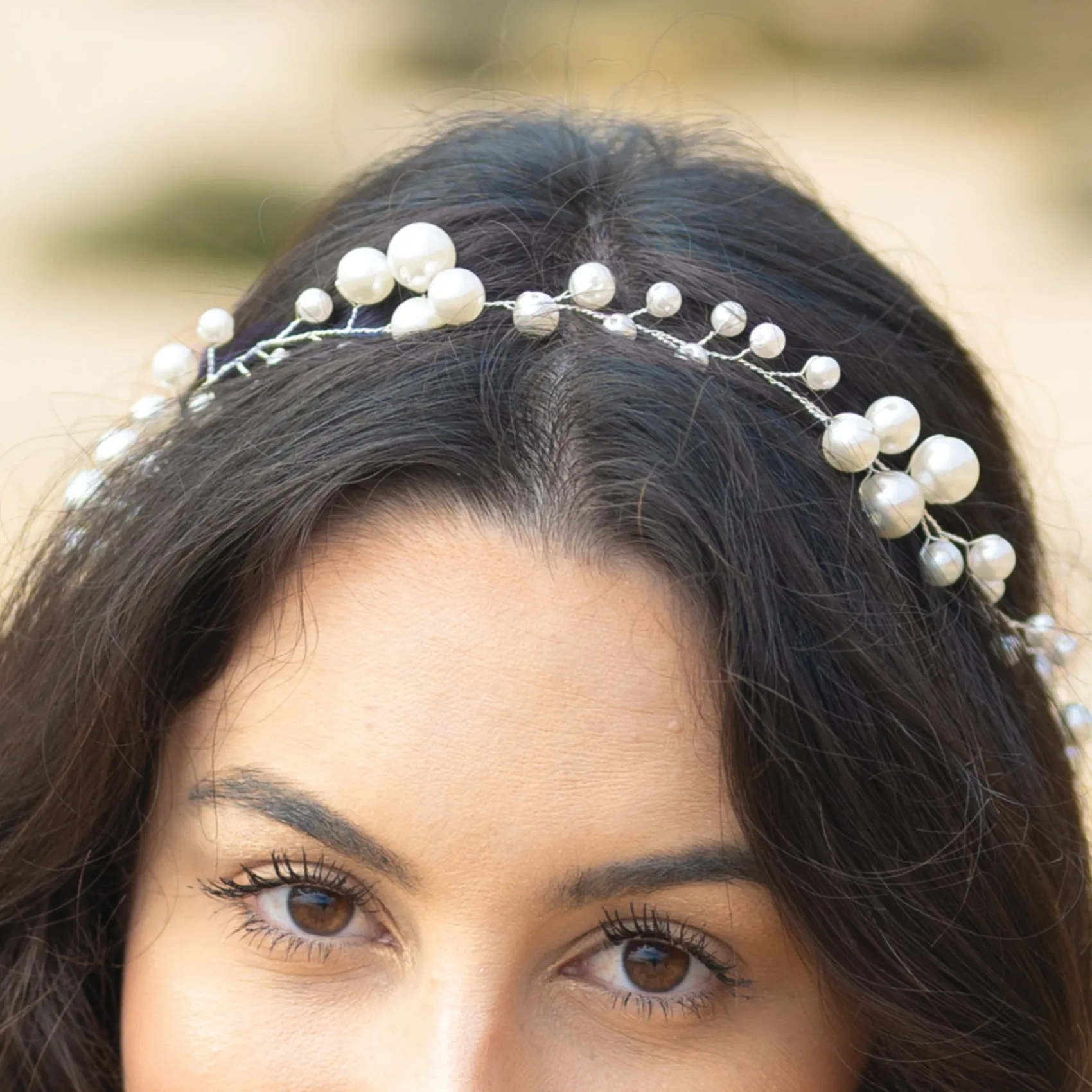Ivory & Co Pearl Hair Accessories | Silver Hair Accessories*Ivory and Co Ocean Dream Silver Pearl Hair Vine