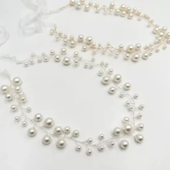 Ivory & Co Pearl Hair Accessories | Silver Hair Accessories*Ivory and Co Ocean Dream Silver Pearl Hair Vine