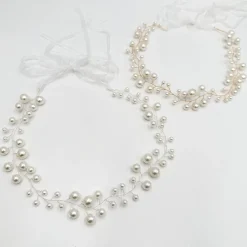 Ivory & Co Pearl Hair Accessories | Silver Hair Accessories*Ivory and Co Ocean Dream Silver Pearl Hair Vine