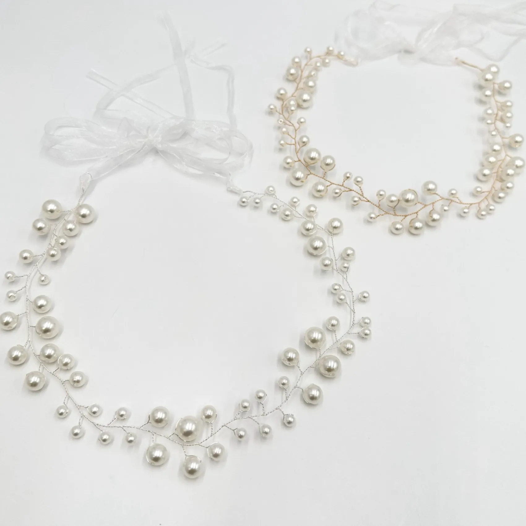 Ivory & Co Pearl Hair Accessories | Silver Hair Accessories*Ivory and Co Ocean Dream Silver Pearl Hair Vine