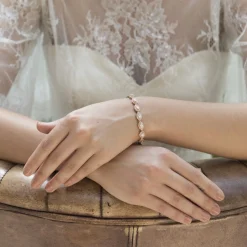 Ivory & Co Bridesmaid Gifts | Bride Gifts*Ivory and Co Promise Cubic Zirconia Wedding Bracelet (Rose Gold)