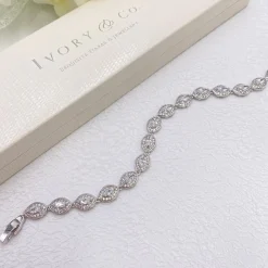 Ivory & Co Silver Prom Jewellery | Prom Bracelets*Ivory and Co Promise Cubic Zirconia Wedding Bracelet