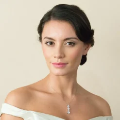 Ivory & Co Crystal Jewellery | Silver Wedding Jewellery*Ivory and Co Purity Teardrop Crystal Pendant Necklace