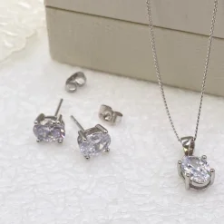 Ivory & Co Silver Prom Jewellery | Prom Jewellery Sets*Ivory and Co Rapture Crystal Bridal Jewellery Set
