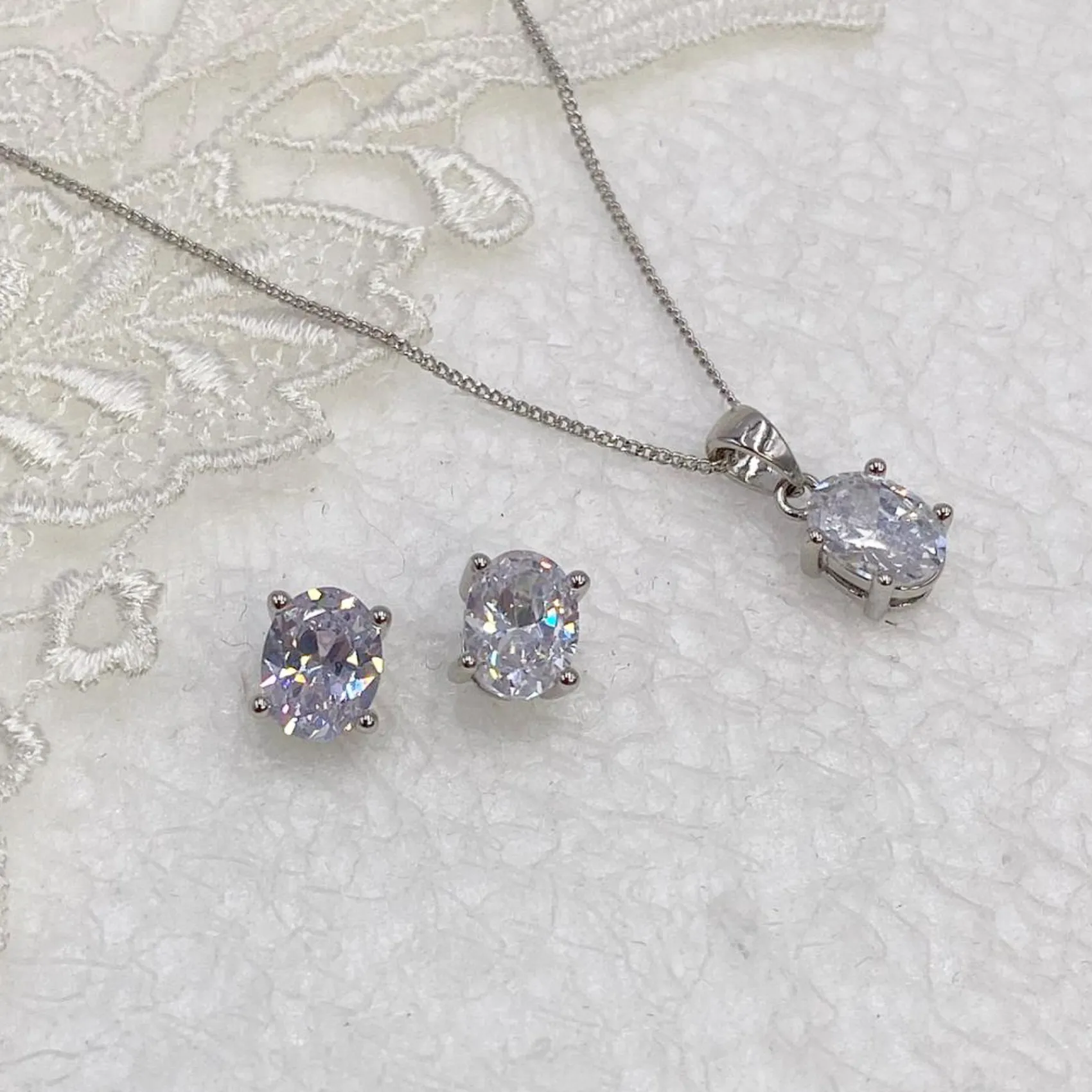 Ivory & Co Silver Prom Jewellery | Prom Jewellery Sets*Ivory and Co Rapture Crystal Bridal Jewellery Set