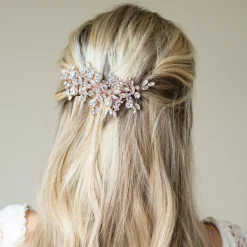Ivory & Co Prom Hair Clips & Combs | Vintage Headpieces*Ivory and Co Rose Gold Crystal Encrusted Sparkling Hair Comb