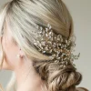 Ivory & Co Prom Hair Clips & Combs | Crystal Hair Accessories*Ivory and Co Serenade Gold Statement Crystal Spray Wedding Hair Clip