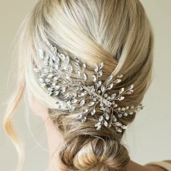 Ivory & Co Prom Hair Clips & Combs | Crystal Hair Accessories*Ivory and Co Serenade Silver Statement Crystal Spray Wedding Hair Clip