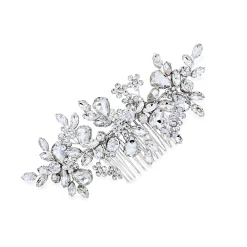 Ivory & Co Prom Hair Clips & Combs | Vintage Headpieces*Ivory and Co Silver Crystal Encrusted Sparkling Wedding Hair Comb