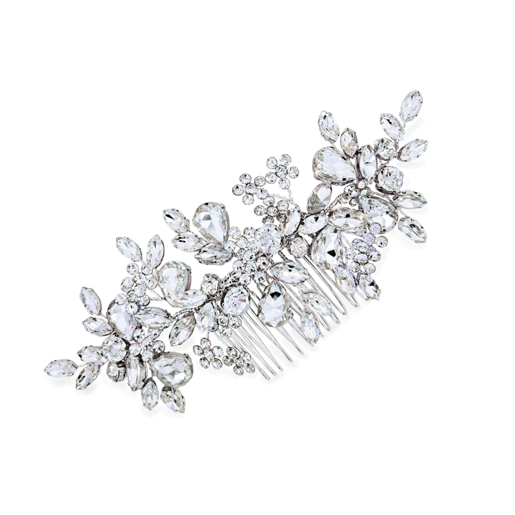 Ivory & Co Prom Hair Clips & Combs | Vintage Headpieces*Ivory and Co Silver Crystal Encrusted Sparkling Wedding Hair Comb