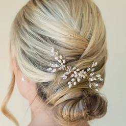 Ivory & Co Bridesmaid Gifts | Bride Gifts*Ivory and Co Silver Shimmer Dainty Crystal and Pearl Hair Comb