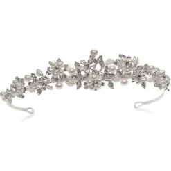 Ivory & Co Pearl Hair Accessories | Silver Hair Accessories*Ivory and Co Sophie Floral Pearl and Crystal Wedding Tiara