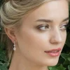 Ivory & Co Bridesmaid Gifts | Bride Gifts*Ivory and Co Sorbonne Crystal Teardrop Wedding Earrings (Rose Gold)