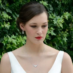 Ivory & Co Silver Prom Jewellery | Prom Earrings*Ivory and Co Sorbonne Crystal Teardrop Wedding Earrings