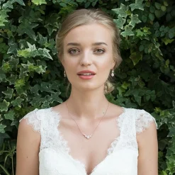 Ivory & Co Bridesmaid Gifts | Bride Gifts*Ivory and Co Sorbonne Crystal Wedding Necklace (Rose Gold)
