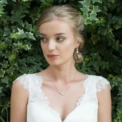 Ivory & Co Bridesmaid Gifts | Bride Gifts*Ivory and Co Sorbonne Crystal Teardrop Wedding Earrings (Rose Gold)