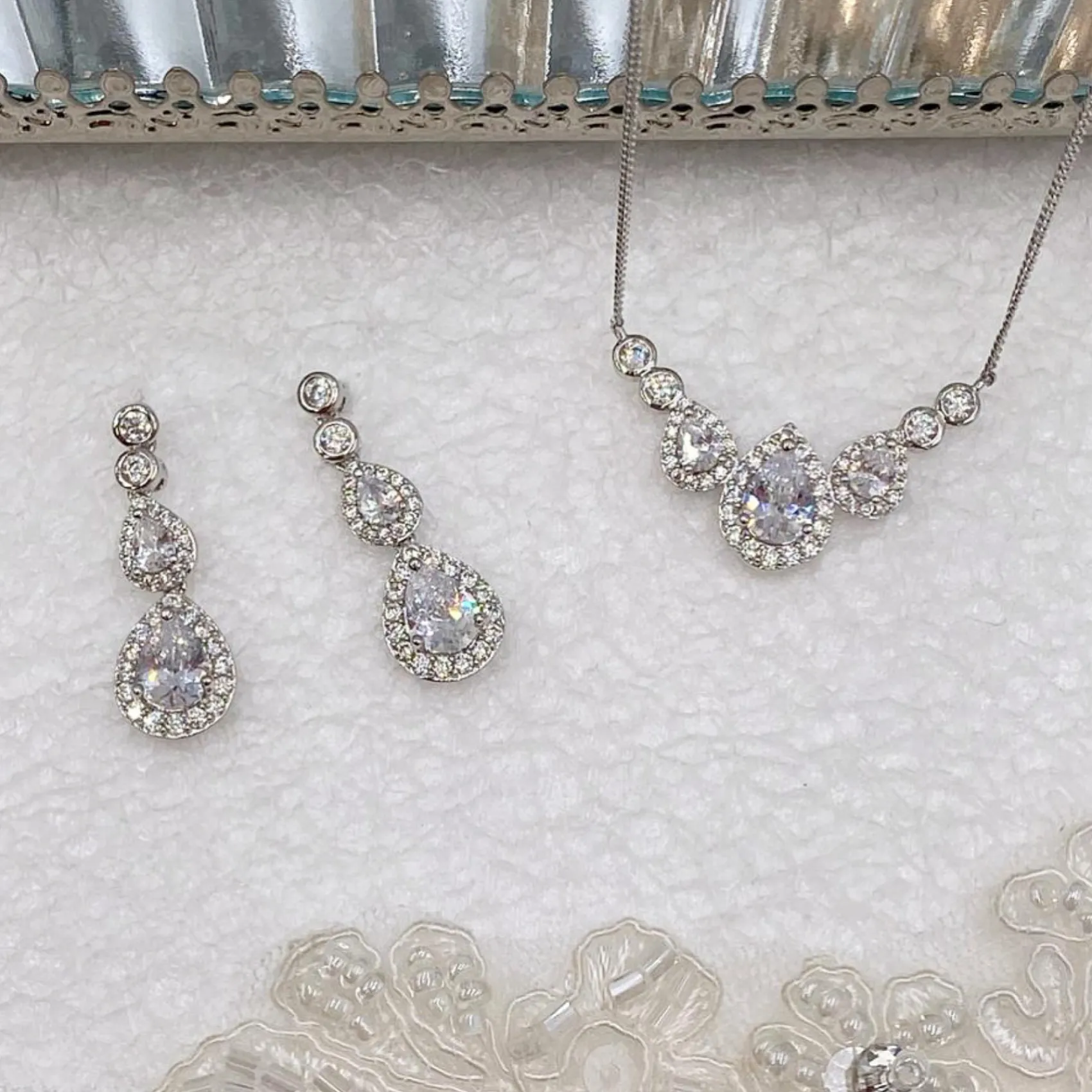Ivory & Co Silver Prom Jewellery | Prom Jewellery Sets*Ivory and Co Sorbonne Silver Bridal Jewellery Set