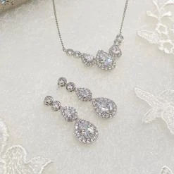 Ivory & Co Silver Prom Jewellery | Prom Jewellery Sets*Ivory and Co Sorbonne Silver Bridal Jewellery Set