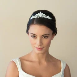 Ivory & Co Crystal Hair Accessories | Silver Hair Accessories*Ivory and Co Stephanie Floral Crystal Bridal Tiara