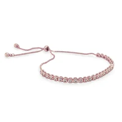 Ivory & Co Flower Girl Gifts | Bridesmaid Gifts*Ivory and Co Tivoli Rose Gold Dainty Crystal Toggle Bracelet