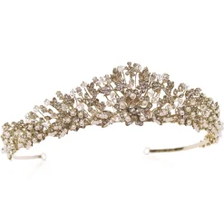 Ivory & Co Vintage Headpieces | Crystal Hair Accessories*Ivory and Co Trinity Gold Vintage Inspired Floral Bridal Tiara