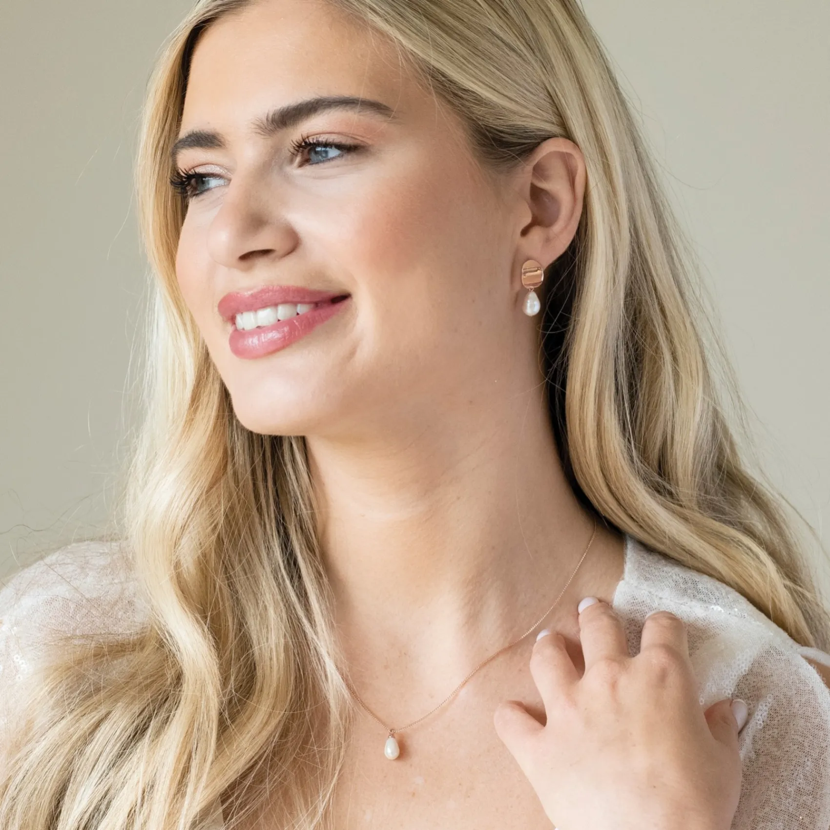 Ivory & Co Mother Of The Groom Gifts | Mother Of The Bride Gifts*Ivory and Co Westbury Rose Gold Pearl Drop Pendant