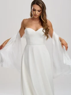 Poirier Wedding Capes & Wraps*Lightweight Wedding Shawl Ivory