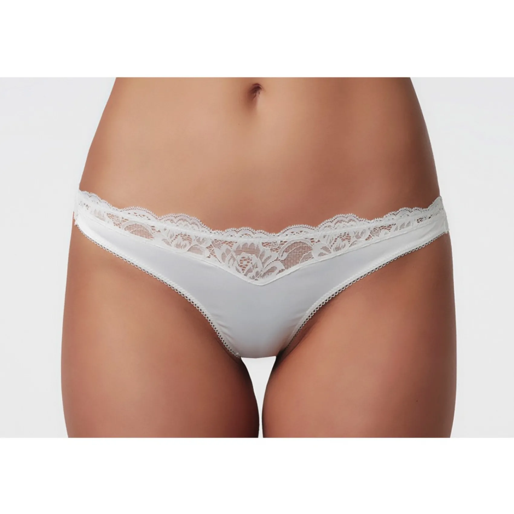 Poirier Honeymoon Gifts | Bride Gifts*Satin and Lace Diamante 'Just Married' Bridal Panties Ivory
